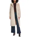 Noize Gabriela Sherpa Coat In Neutral