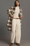 Noize Greta Long Shirt Jacket In Multicolor