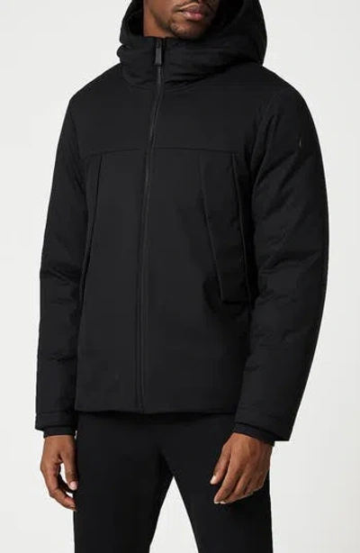 Noize Hans Mid Length Hooded Parka In Black