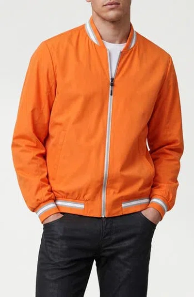 Noize Ivo Lightweight Bomber Jacket In Blood Orange