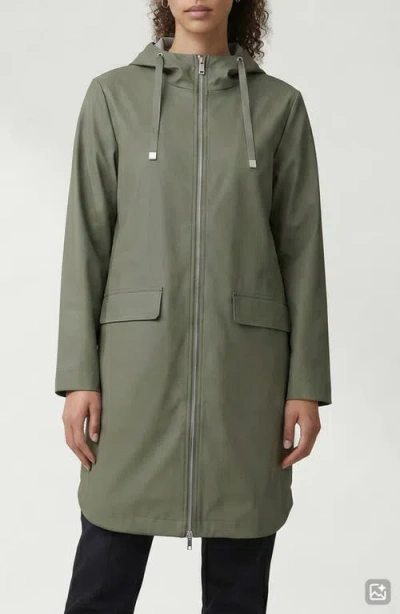 Noize Janae Water Repellent Hooded Raincoat In Green
