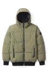 Noize Kids' Gunnar-b Short Puffer Jacket In Wasabi