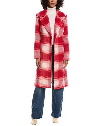 Noize Long Coat In Red
