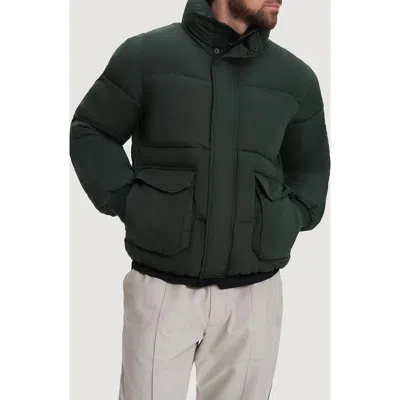 Noize Mahalo Quilted Puffer Jacket In Uniform Green