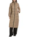 Noize Maxi Puffer Jacket In Brown
