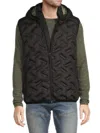 Noize Quilted Puffer Vest In Black