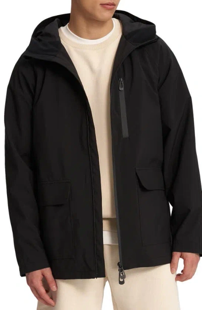Noize Oliver Water Resistant Hooded Jacket In Black
