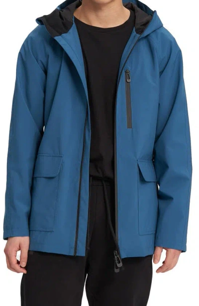 Noize Oliver Water Resistant Hooded Jacket In Ultra Blue