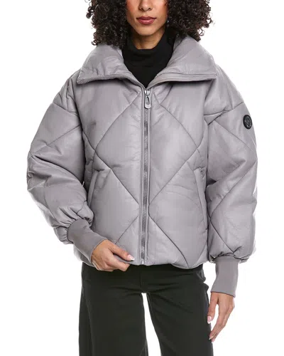 Noize Paris-x Short Coat In Purple