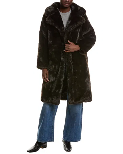 Noize Savannah Teddy Coat In Brown