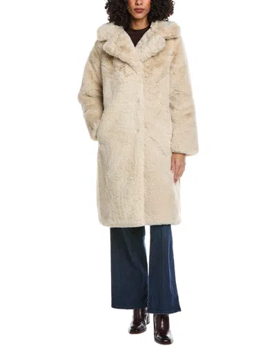 Noize Savannah Teddy Coat In Neutral