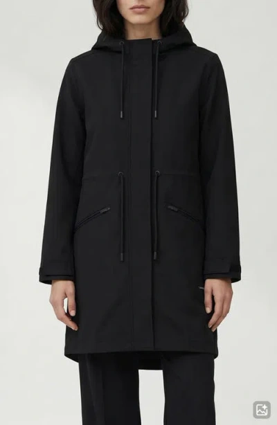 Noize Sibil Hooded Water Repellent Jacket In Black