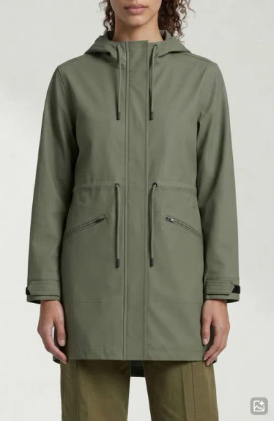 Noize Sibil Hooded Water Repellent Jacket In Green