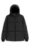 Noize Stacy Water Resistant Hooded Puffer Jacket In Black