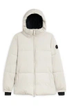 Noize Stacy Water Resistant Hooded Puffer Jacket In Gray