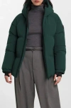 Noize Stacy Water Resistant Hooded Puffer Jacket In Green