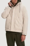 Noize Trent Windbreaker In Oat
