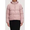Noize Winona Hooded Puffer Jacket In Deauville Mauve/dark Cherry