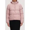 Noize Winona Hooded Puffer Jacket In Pink