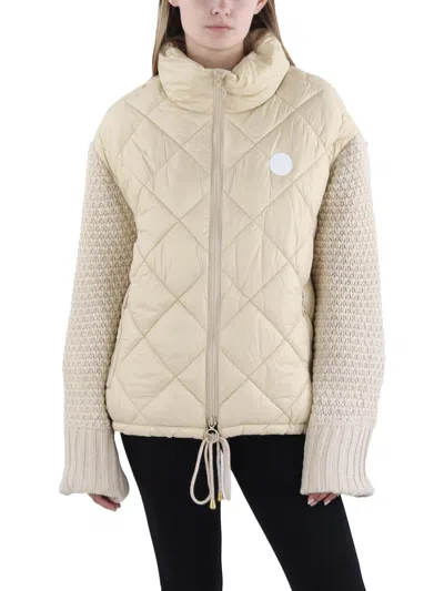 Noize Womens Lightweight Nylon Puffer Jacket In Multi