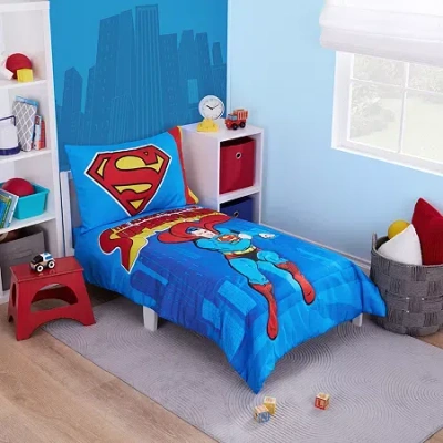 Nojo 4-pc. Superman Toddler Bedding Set In Blue