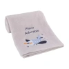 Nojo Airplane Fleece Baby Blanket In Gray