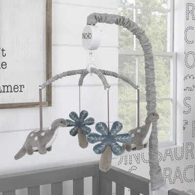 Nojo Baby-saurus Mobile In Gray