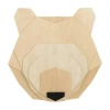 Nojo Bear Wood Wall Art In Sand