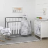 Nojo Gray Elephant 8-pc. Crib Bedding Set In Gray