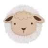 Nojo Lamb Wood Wall Art In Sand