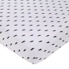 Nojo Lightning Bolt Crib Sheet In White