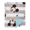 Nojo Mickey Mouse Baby Blanket In Gray