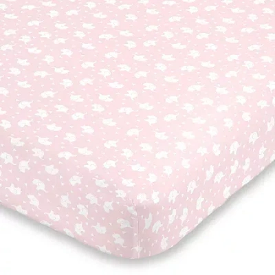 Nojo Pink Elephant Mini Crib Sheet