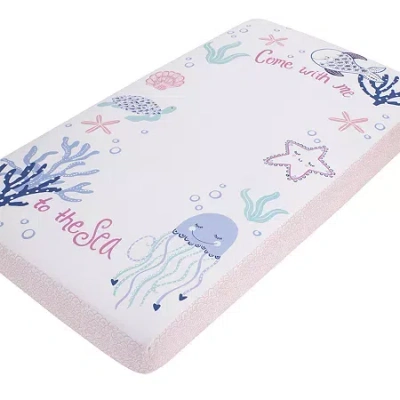 Nojo Under The Sea Crib Sheet In Pink