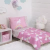 Nojo Unicorn And Rainbow 4-pc. Toddler Bedding Set In Pink