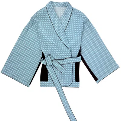 Nokaya Blue The Lady Silk Kimono - Cooling Spray