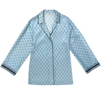 Nokaya Blue The Lady Silk Pyjama Shirt - Cooling Spray