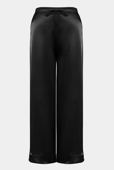 Nokaya The Lady Silk Pants Crystal Black