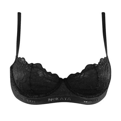 Nokaya Women's Born In Ukraine Balcony Bra - Black