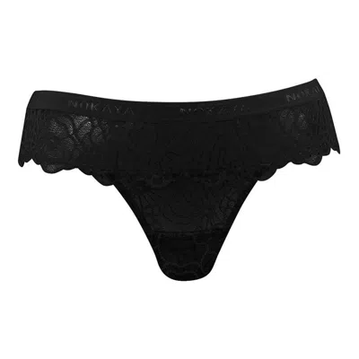 Nokaya Women's Born In Ukraine Thong - Black