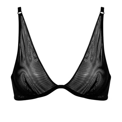 Nokaya Women's I.d. Line Deep Plunge Underwired Soft Bra - Black