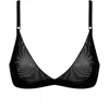 Nokaya Women's I.d. Line Soft Triangle Bralette - Black In Black