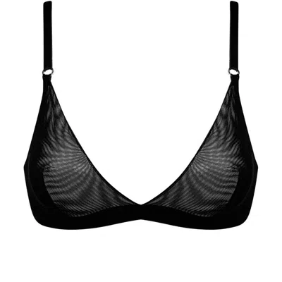 Nokaya Women's I.d. Line Soft Triangle Bralette - Black