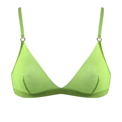 Nokaya Women's I.d. Line Soft Triangle Bralette - Green