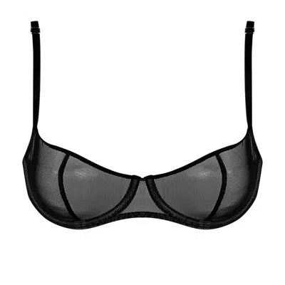 Nokaya Women's I.d. Line Underwired Soft Balcony Bra - Black