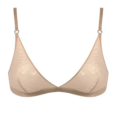 Nokaya Women's Neutrals I.d. Line Soft Triangle Bralette - Soft Sand