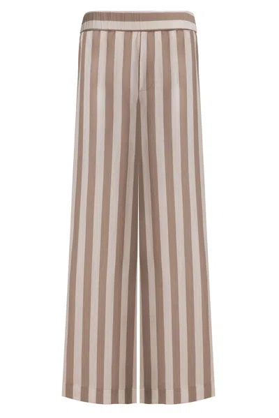 Nokaya Women's Neutrals Silk Cotton Pants Oat Milk