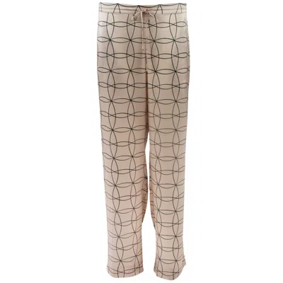Nokaya Women's Pink / Purple Pink Neo Geo Silk Pyjama Trousers In Pink/purple