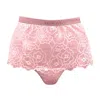 Nokaya Women's Rose Gold Born In Ukraine High Waist Briefs - Bouquet In Rose Gold