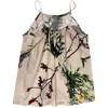 Nokaya Women's Rose Gold Flying Flower Silk Camisole - Pink Rice In Rose Gold